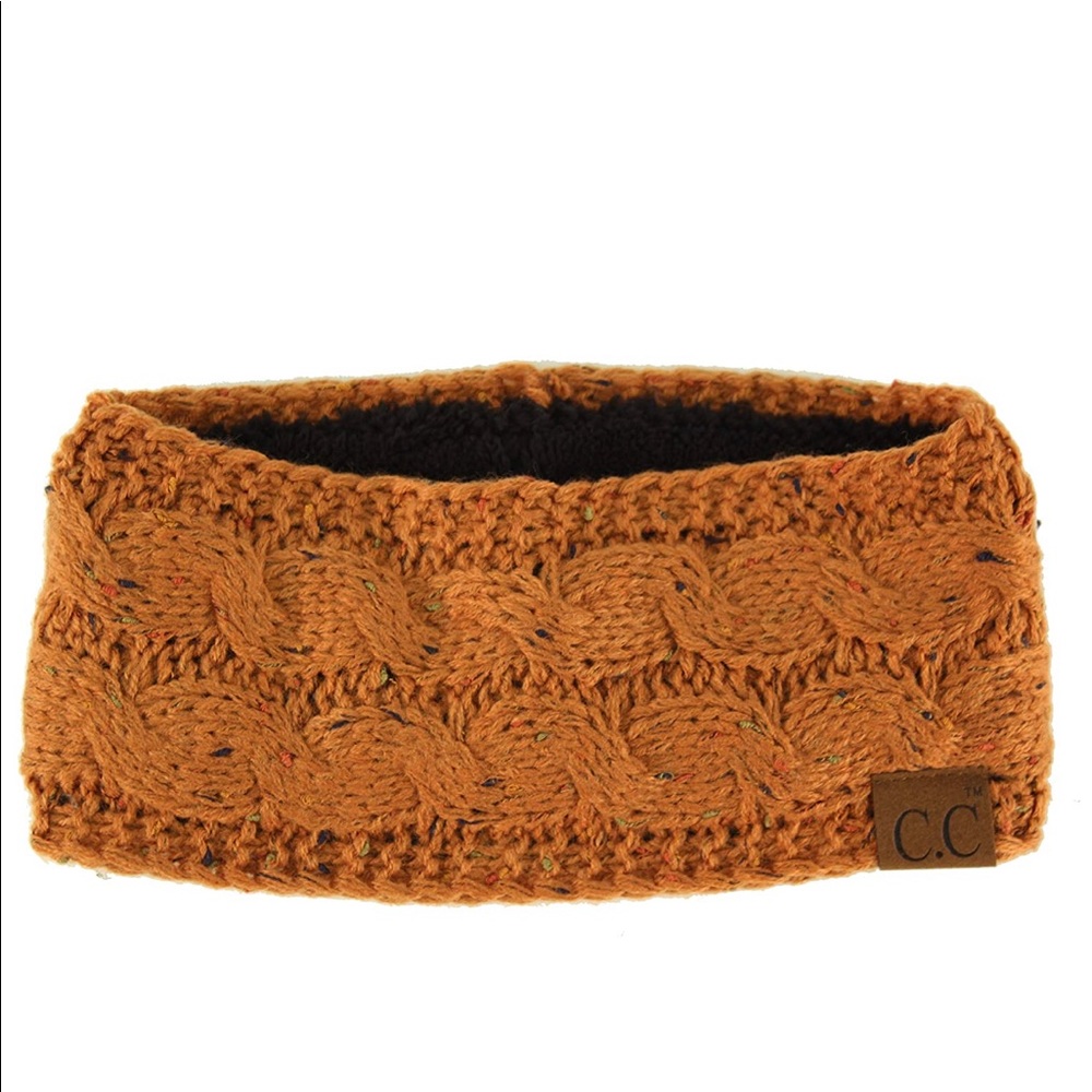 Fuzzy Lined Rust HeadWrap